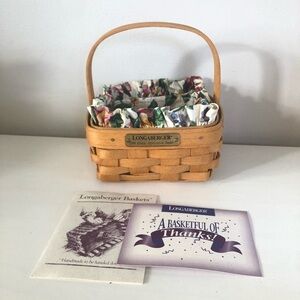 Longaberger 1996 Hostess Appreciation Basket and accessories